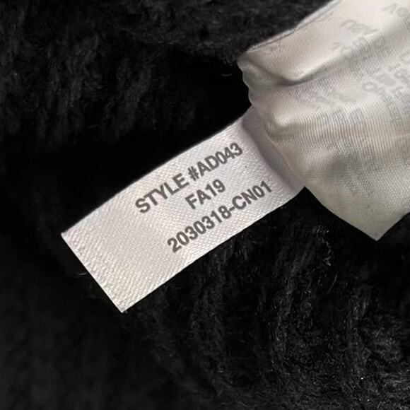 Madewell Small Black Mockneck Side Button Pullover Sweater Cotton Wool Womens - Picture 6 of 8